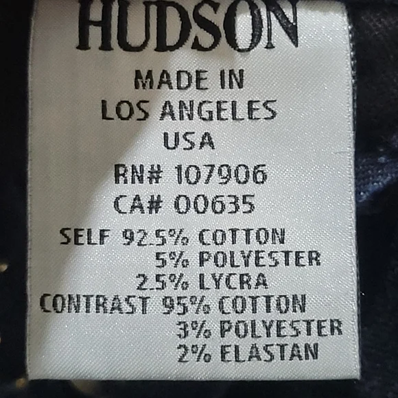 Hudson Women's Collin Vice Versa Skinny Gold Polka-Dot Denim Jeans Size 25 Dark - Picture 14 of 15